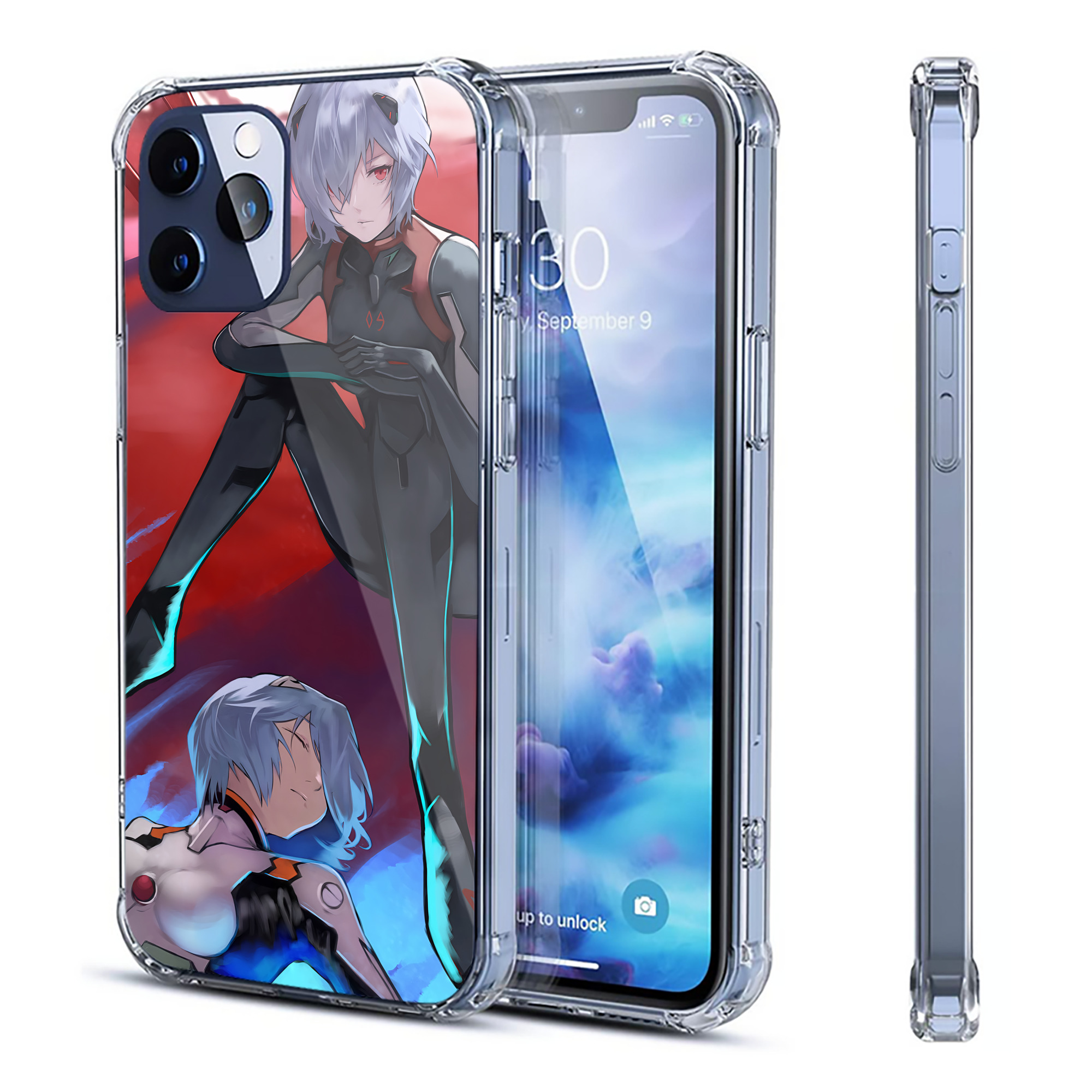 （画像用） EVA 新世紀エヴァンゲリオン 【iPhone 12シリーズ対応】透明スマホケース（クリアソフトケース）
